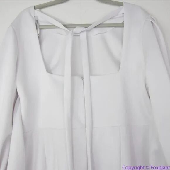 New!  Eloquii white Cutout Back Dress, 28‎ - Picture 7 of 16